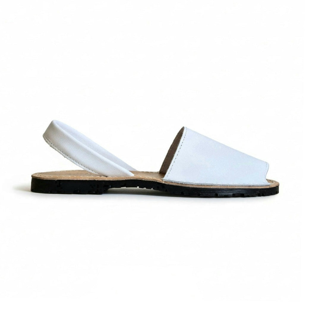 Minorcan sandals - White Nappa Leather