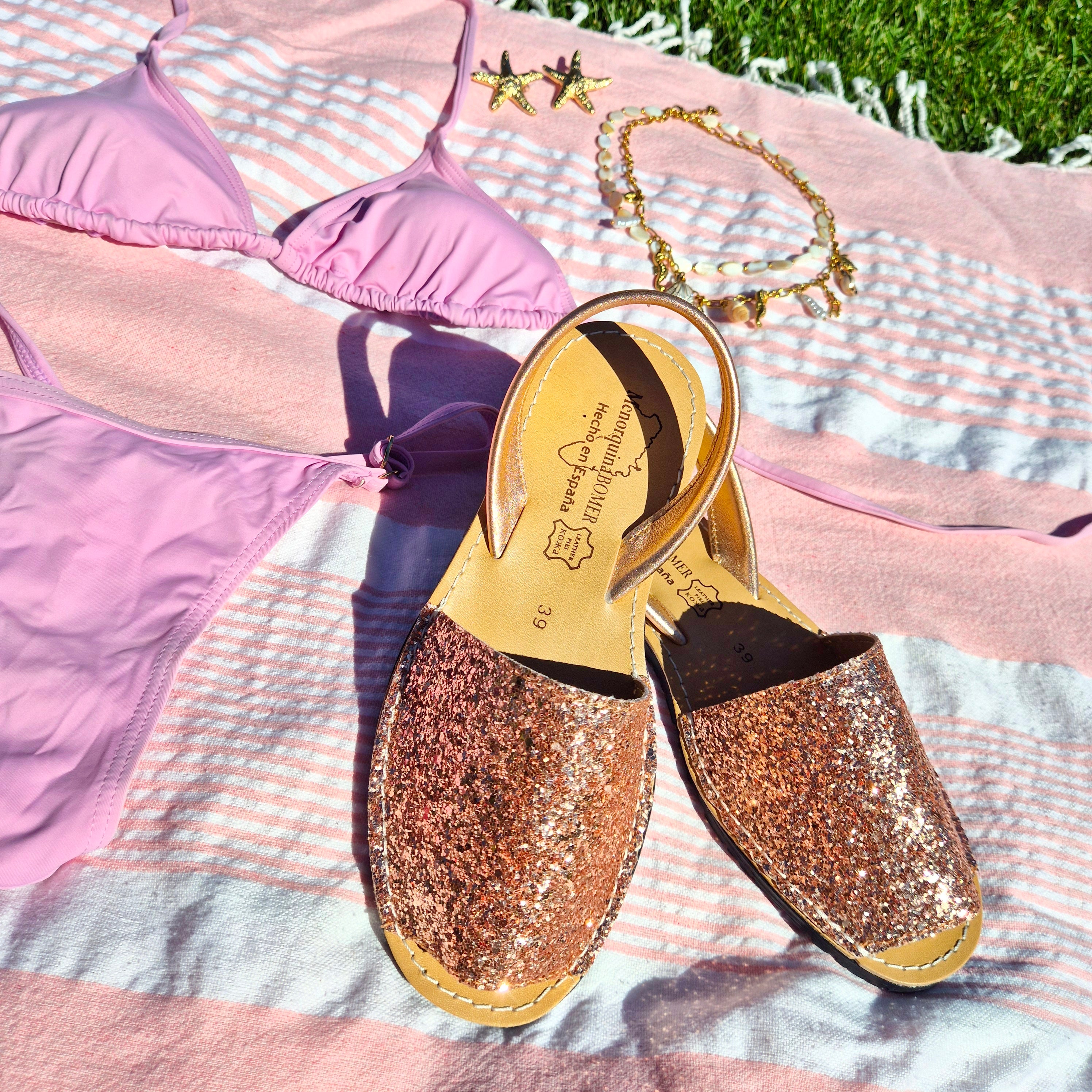 Minorquines - Glitter Nude