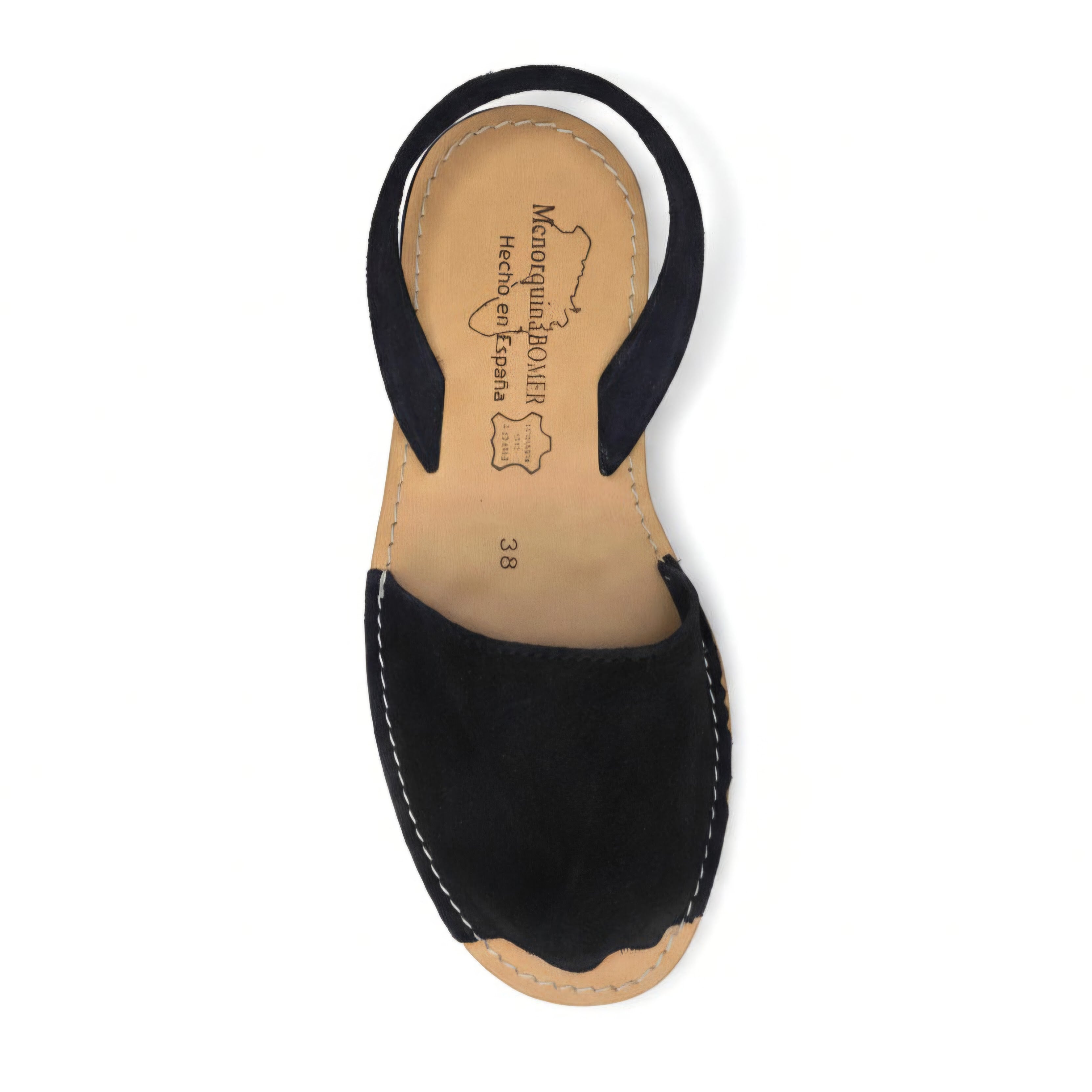 Minorcan sandals - Black Suede