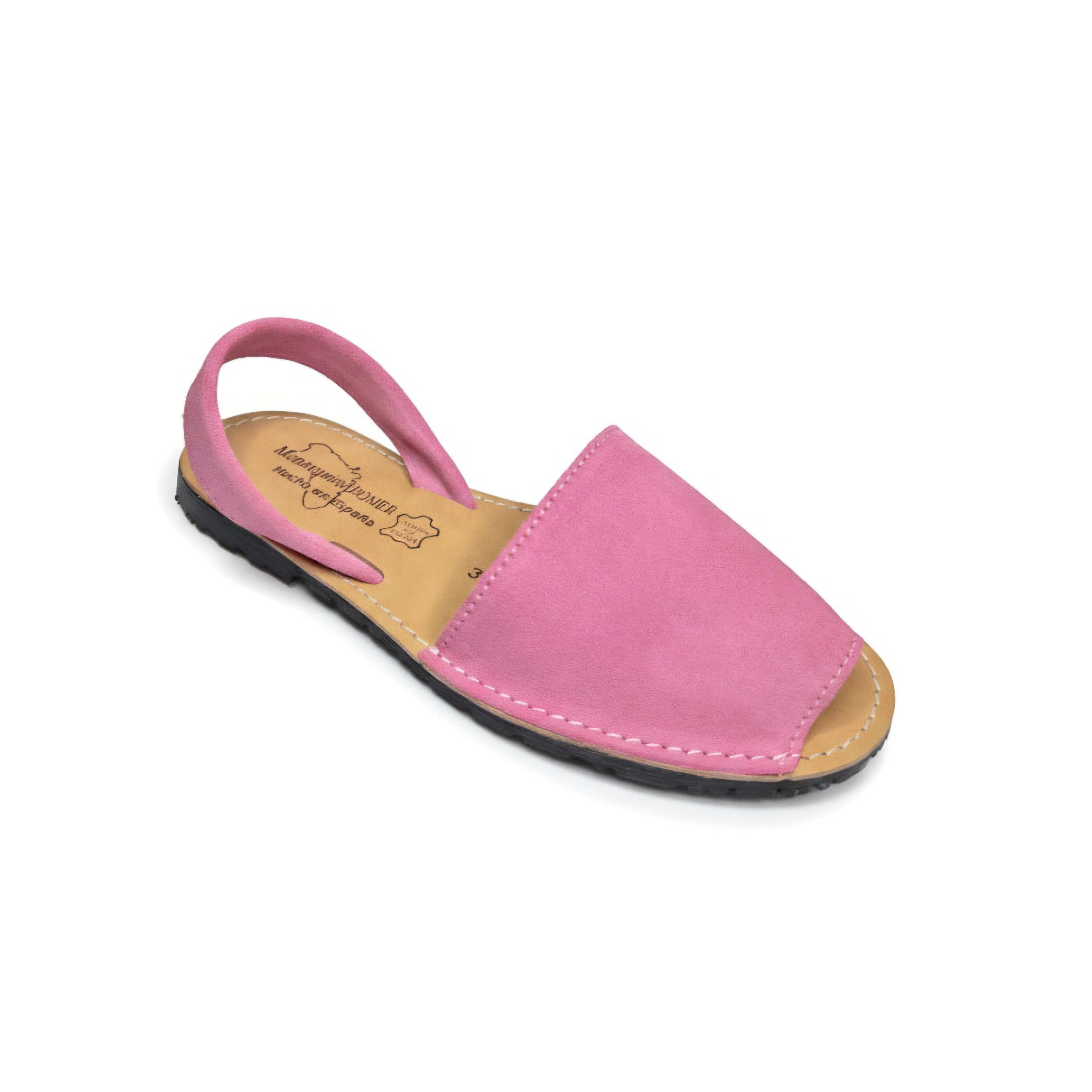 Menorcan Sandals - Pink Suede