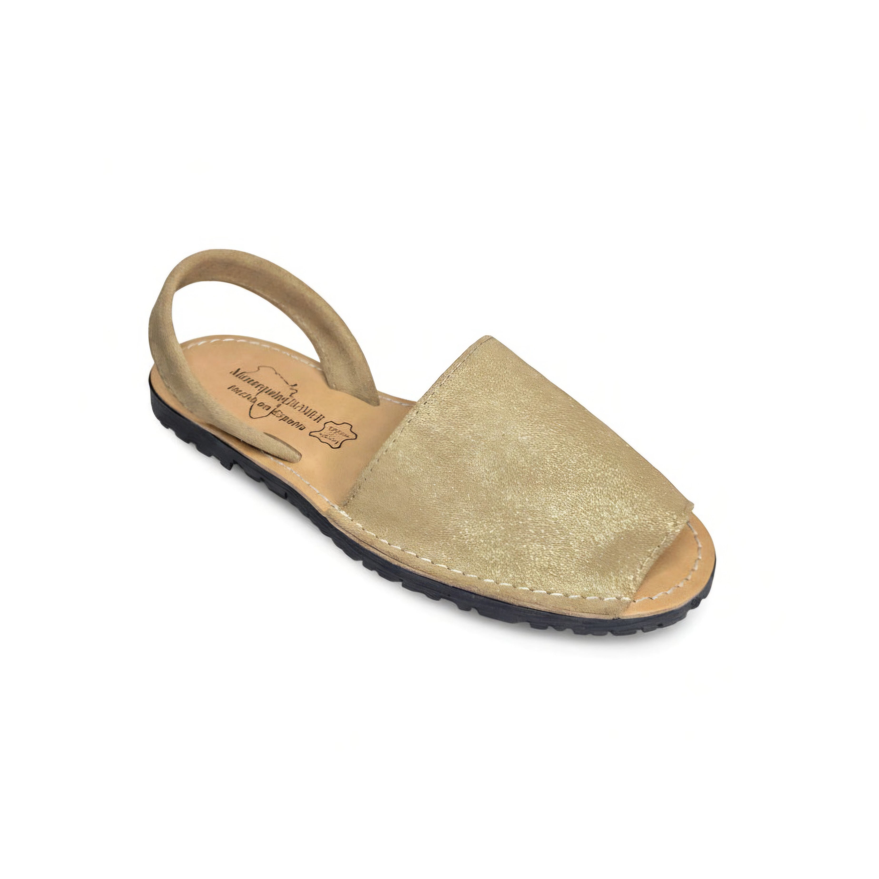 Minorcan sandals - Suede Glitter Sand