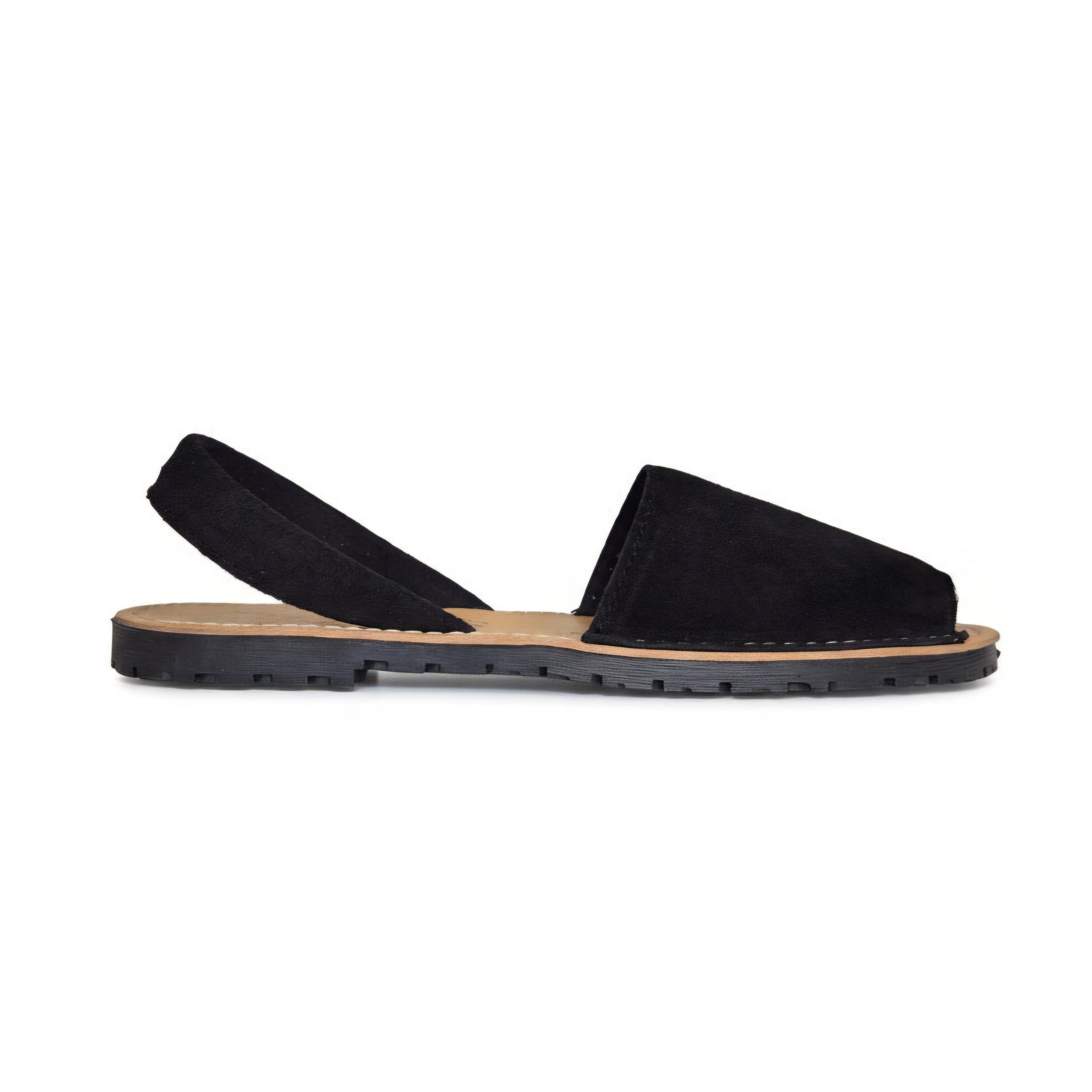 Minorcan sandals - Black Suede