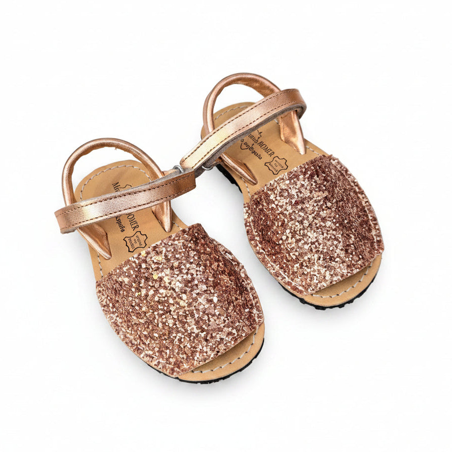 Minorquines enfant - Glitter Nude