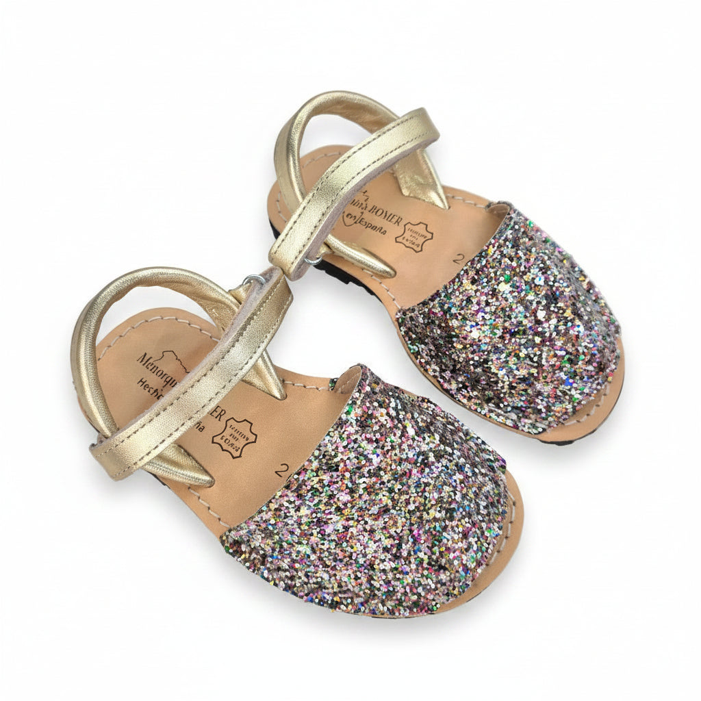 Minorquines enfant - Glitter Multicolores