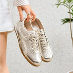 Baskets basses rétro - Doré