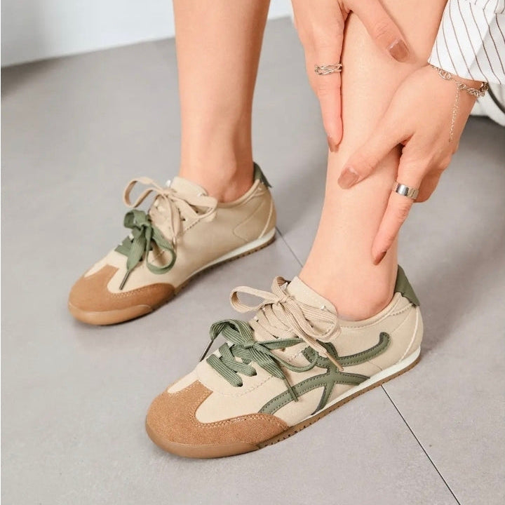 Baskets basses rétro - Beige