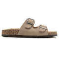 Sandales double brides - Taupe