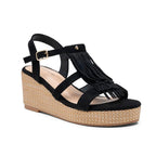 Compensées à franges - Noir