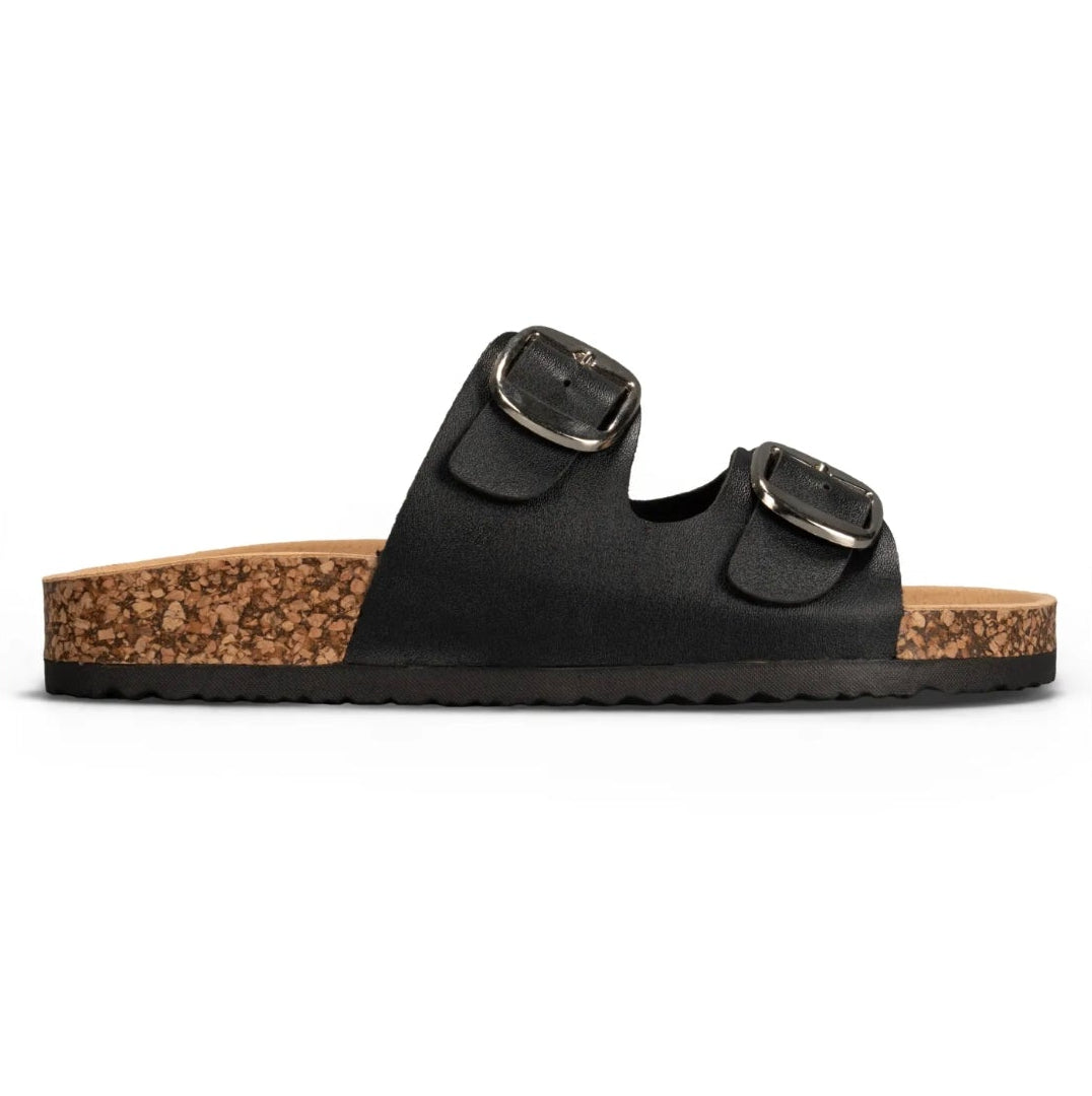 Sandales double brides - Noir