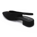 Slingback en suédine - Noir