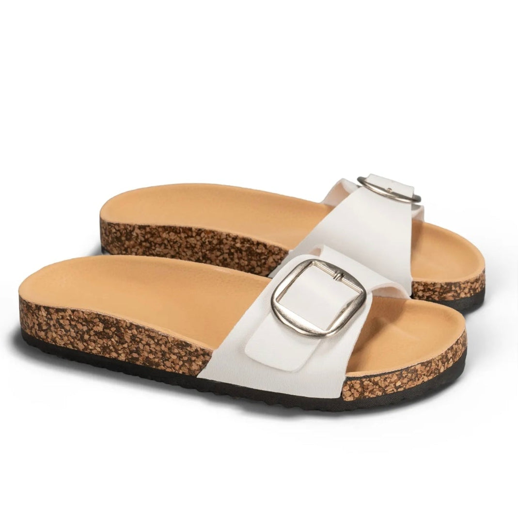 Sandales une bride - Blanc
