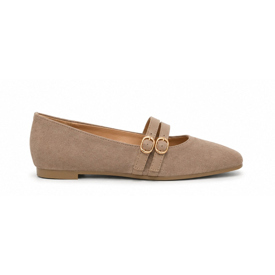 Ballerines doubles boucles - Taupe