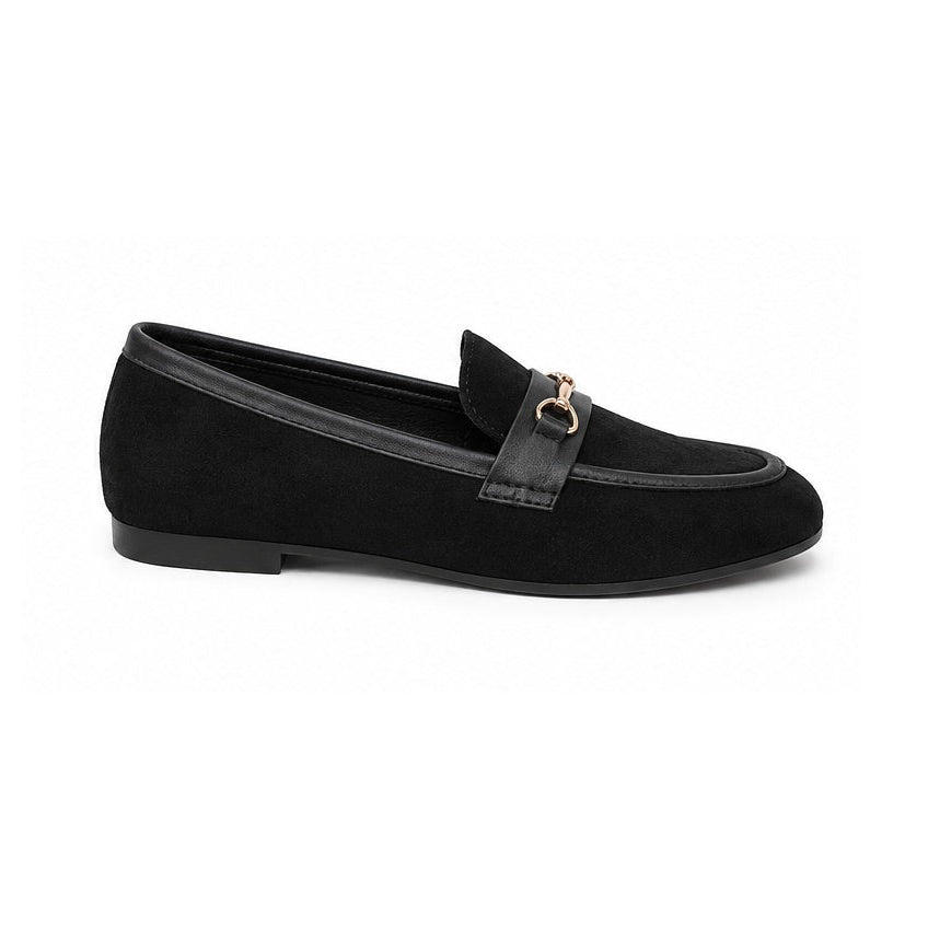 Mocassins bi-matière- Noir