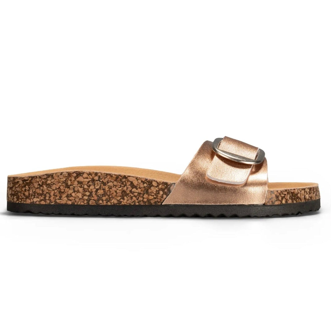 Sandales une bride - Rose gold