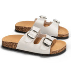 Sandales double brides - Blanc