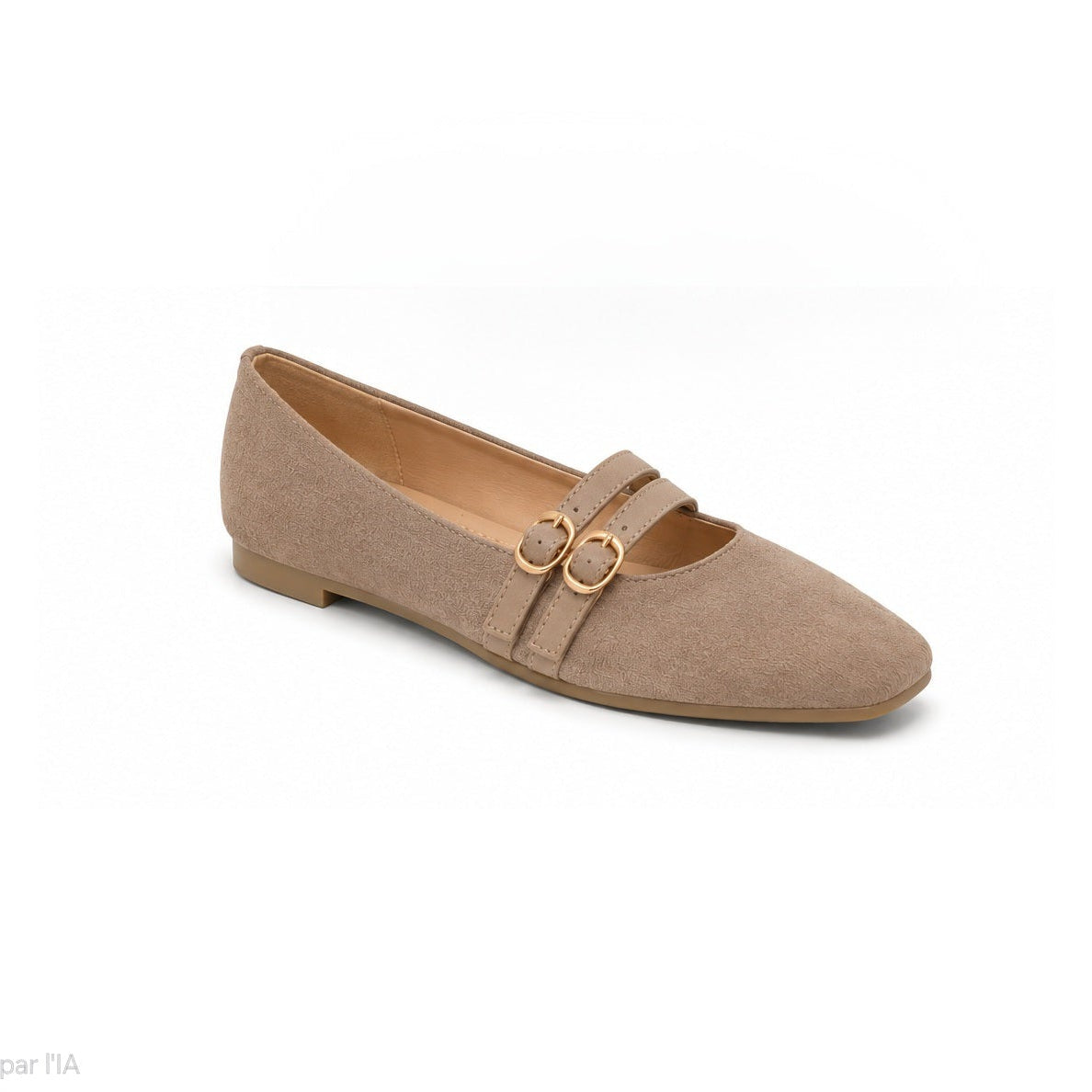 Ballerines doubles boucles - Taupe