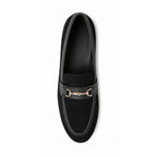 Mocassins bi-matière- Noir