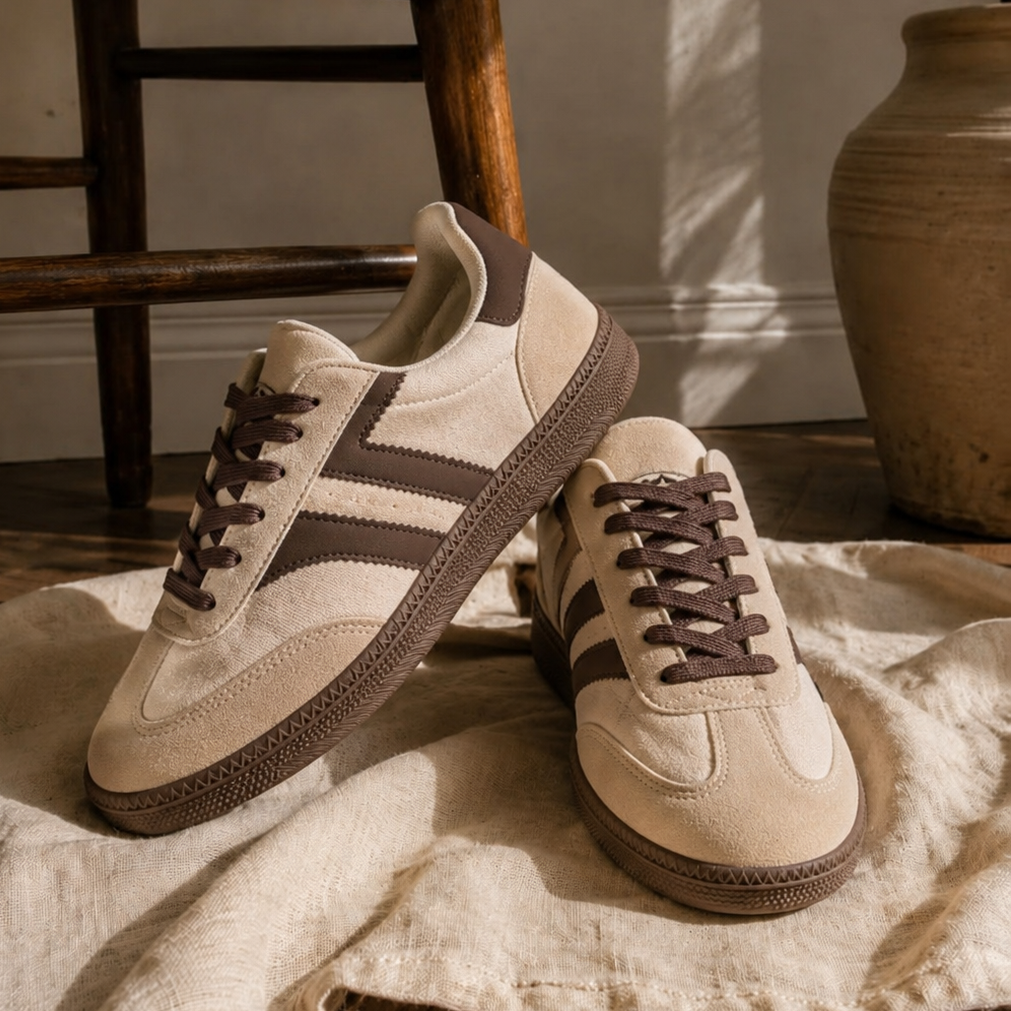 Baskets en suédine - Beige
