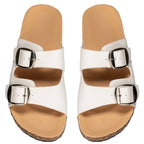 Sandales double brides - Blanc