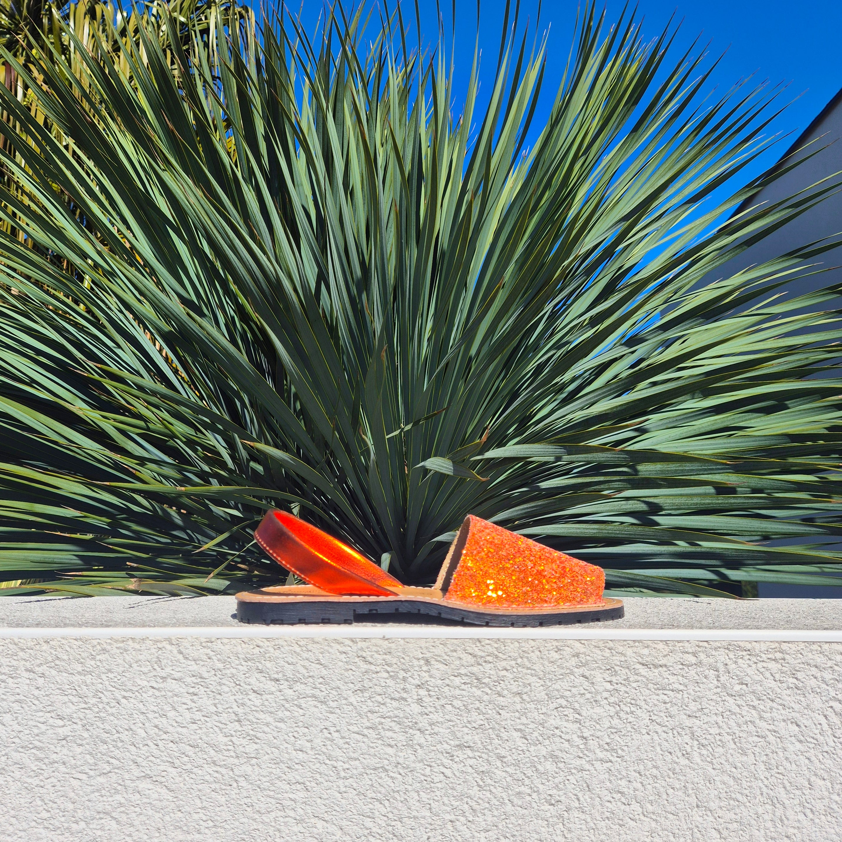 Minorquines - Orange Glitter