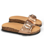 Sandales une bride - Rose gold