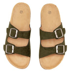 Sandales double brides - Kaki