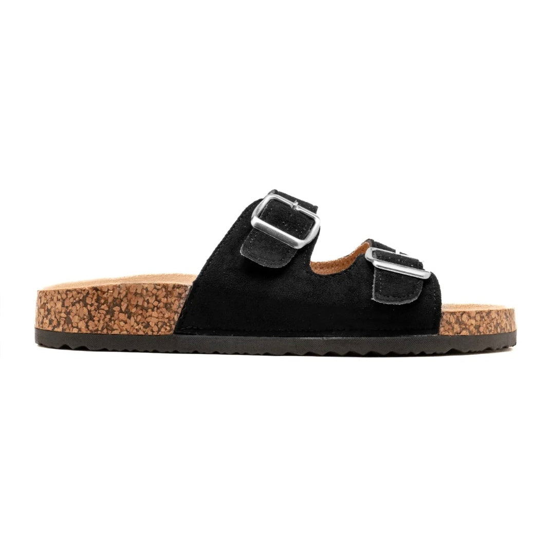 Sandales double brides - Noir