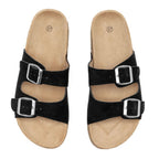 Sandales double brides - Noir