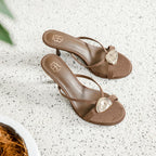 Sandales à talons - Chocolat