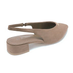 Slingback en suédine - Taupe