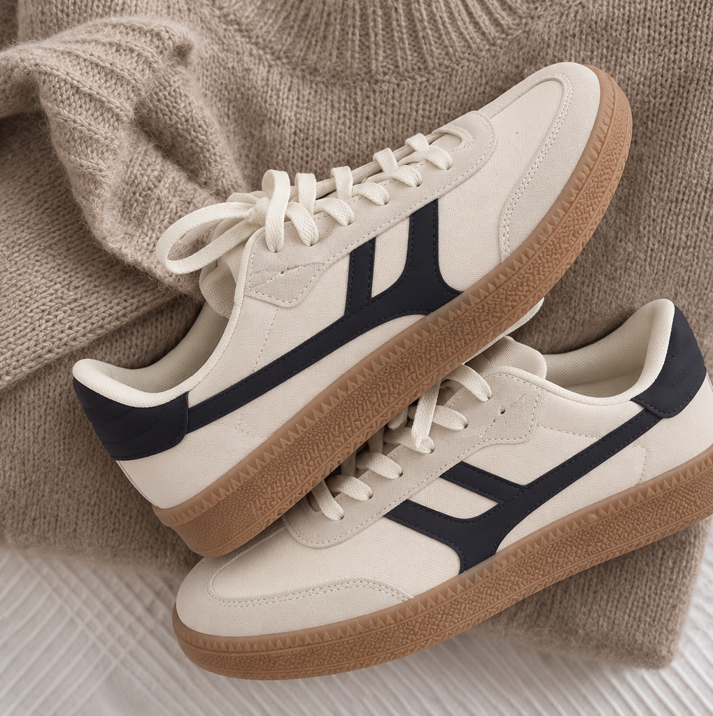 Baskets en suédine - Beige
