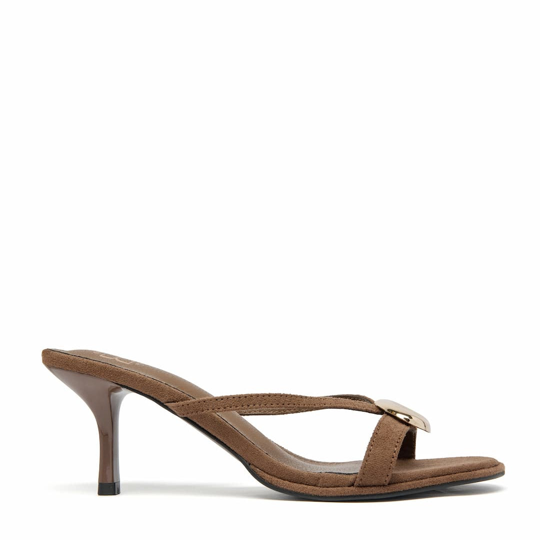 Sandales à talons - Chocolat