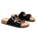 Sandales double brides - Noir