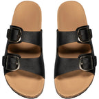 Sandales double brides - Noir